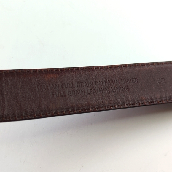 Roundtree & Yorke 90's Vintage Western Concho Full Grain Leather Belt Brown 38 - Picture 7 of 9